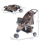 TRUUSK Hondenkar Hond Buggy Buggy Honden Katten Veelkleurig, Dieren en Toebehoren, Verzenden, Nieuw