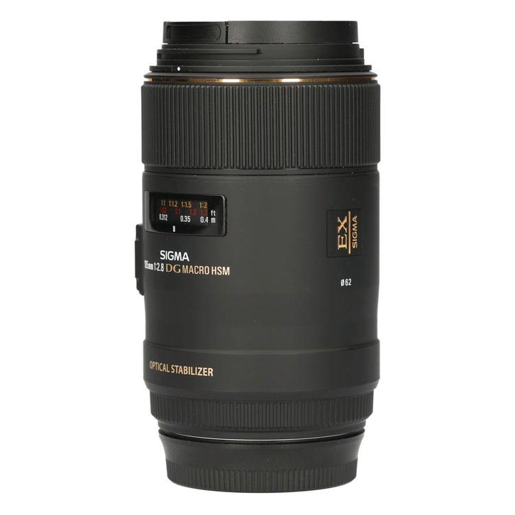Sigma 105mm f/2.8 EX DG OS HSM Macro - Geschik met garantie, Audio, Tv en Foto, Fotografie | Lenzen en Objectieven, Gebruikt, Ophalen of Verzenden