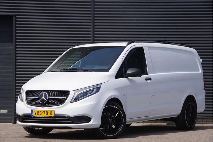 Zakelijke Lease |  Mercedes-Benz Vito L2 150PK 3-ZITS, LED,, Auto's, Bestelauto's, Onderhoudsboekje, Lease, Grijs, Handgeschakeld