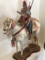 Beeld, Paire de cavalier spahi et guerrier - 45 cm - Hout,, Antiek en Kunst, Kunst | Niet-Westerse kunst