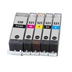Canon inkt cartridges CLI-521 / PGI-520 set 5 stuks Compa..., Nieuw, Verzenden