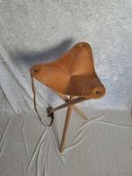 Stoel - Leder - Jagersstoel, Antiek en Kunst, Curiosa en Brocante