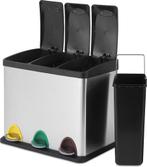 Prullenbak - Afvalbak - Vuilnisbak - 24 Liter - Zilver - Jag, Verzenden, Zo goed als nieuw