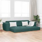 vidaXL Vloersofa Bed Donkergroen 245 x 78 x 77 cm Stof, Huis en Inrichting, Verzenden, Nieuw, Stof, Minder dan 150 cm