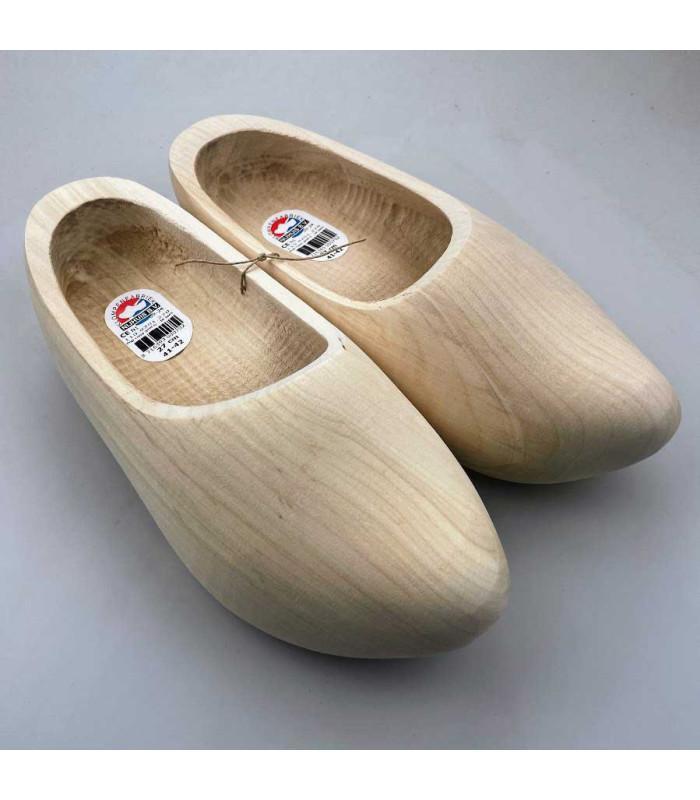 Tripklompen blank hout geschuurd + gratis sleutelhanger, Kleding | Heren, Schoenen, Nieuw, Ophalen of Verzenden