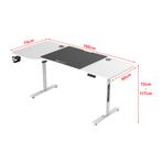 pro.tec Game bureau Stryn zit sta elektrisch 160x60/75x72-11, Huis en Inrichting, Bureaus, Verzenden, Nieuw