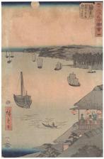 View of the Ocean from the Teahouses on the Hill at Kanagawa