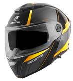 Bogotto FF404 Ezion Zwart Geel Systeemhelm, Motoren, Systeemhelm, Verzenden, XXL, Nieuw met kaartje