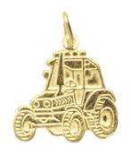 Gouden Tractor ketting hanger, Verzenden, Nieuw