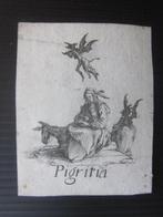 Jacques Callot (1592-1635) - Pigritia, Luxuria, Ira, Gula,, Antiek en Kunst
