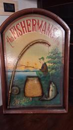 fischerman - De visser - Reclamebord - Hout