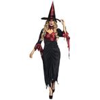 Halloween Heks Kostuum Rood M, Hobby en Vrije tijd, Feestartikelen, Verzenden, Nieuw