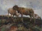 Willem Hendrik van der Nat (1864–1929) - Schapen, Antiek en Kunst