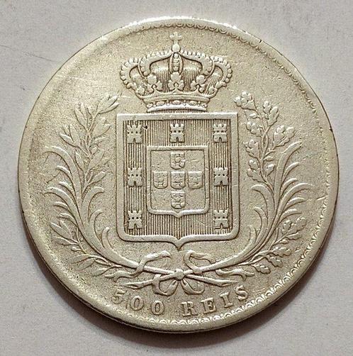 Portugal. D. Luís I (1861-1889). 500 Reis - 1863 - A mais, Postzegels en Munten, Munten | Europa | Niet-Euromunten