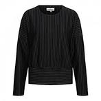 -30% &Co Woman  &Co Woman Top danila pinstripe punta black, Verzenden, Nieuw, Zwart
