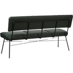 Leren eetkamerbank Solid - Toledo Verde (donkergroen) -, Huis en Inrichting, Stoelen, Leren eetkamerbank Solid - Toledo Verde (donkergroen) - Poten staal rond zwart past perfect in uw interieur als u woonstijl:  is.