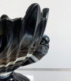 Schaal - Marmorite Slag glas - Bowl snoepschaal + duiven