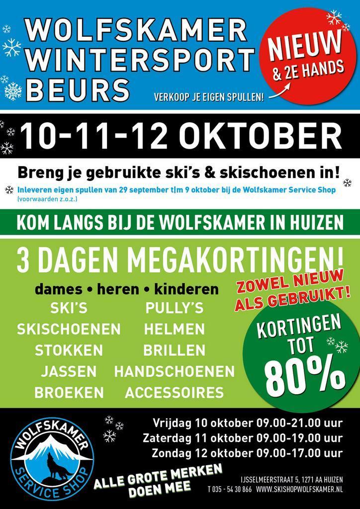 WINTERSPORTLEEGVERKOOP KORTING TOT 80% 10-11-12 OKTOBER, Sport en Fitness, Skiën en Langlaufen, Ski's, Gebruikt, Carve, Ophalen