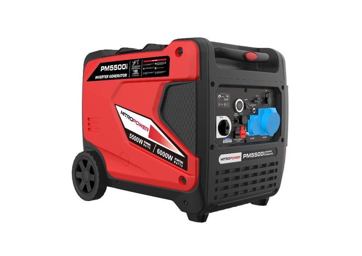 Mitropower PM5500i Inverter Generator 230V - 6000W, Doe-het-zelf en Verbouw, Aggregaten, Benzine, Nieuw, Elektrisch startend, Geluidgedempt
