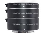 McoPlus MFT-mount Tussenring Metaal Macro Set 10 + 16 + 21, Verzenden, Nieuw