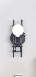 Zwarte Wandlamp – Vintage Industrieel Metaal, E27 Fitting, Huis en Inrichting, Lampen | Wandlampen, Verzenden, Nieuw