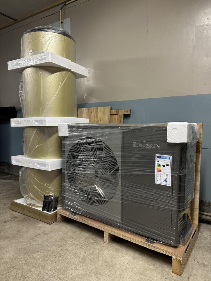 SPRSUN 12 kW Monoblock Warmtepomp A+++ – Gasloos, Doe-het-zelf en Verbouw, Verwarming en Radiatoren, 800 watt of meer, Hoog rendement (Hr)