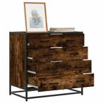 vidaXL Ladekast 70x41x70 cm bewerkt hout gerookt, Kinderen en Baby's, Kinderkamer | Commodes en Kasten, Verzenden, Nieuw