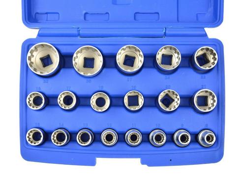 Splinedoppen Set - 8-32mm - Spline Dop - Doppen - 19 Delig -, Doe-het-zelf en Verbouw, Overige Doe-het-zelf en Verbouw, Nieuw