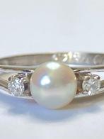 Zonder Minimumprijs - Ring - 18 karaat Witgoud Parel -, Sieraden, Tassen en Uiterlijk, Ringen, Nieuw