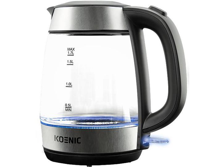 Koenic -  Kwk 2220 Waterkoker  - Zilver, Witgoed en Apparatuur, Waterkokers, Nieuw, 1 tot 2 liter, Verzenden