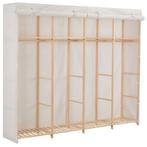 vidaXL Kledingkast 200x40x170 cm stof wit, Verzenden, Nieuw