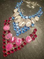 Zilver, 925 sterlingzilver, Crazy Lace Agate, Pink Solar