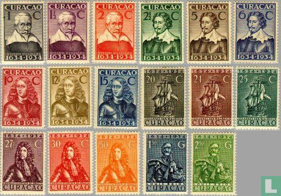 Vestiging Gezag op Curaçao - 1934, Postzegels en Munten, Postzegels | Nederlandse Antillen en Aruba, Postfris, Verzenden