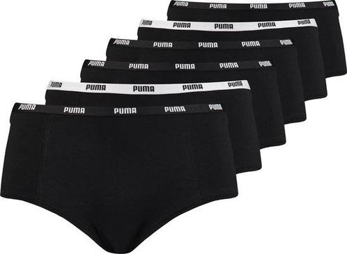 Puma 6-Pack dames mini boxershorts - XL - Zwart (Mode), Kleding | Dames, Ondergoed en Lingerie, Verzenden