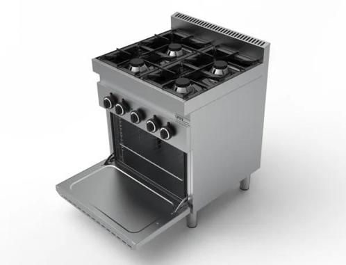 Unni-cooking | Gas Fornuis Met Elektrische Oven | 4 Branders, Zakelijke goederen, Horeca | Keukenapparatuur, Nieuw in verpakking