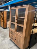Michigan buffetkast groot, tobacco, Huis en Inrichting, Kasten | Buffetkasten, Nieuw, Glas