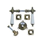 Messing deurbeslag, deurslot voor de gast badkamer met, Doe-het-zelf en Verbouw, Hang- en Sluitwerk, Ophalen of Verzenden, Nieuw