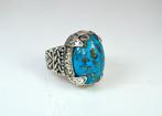 Turquoise - Zilver - Ring