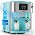 IJsblokjesmachine met LC Display IJsblokjesbereider blauw, Ophalen of Verzenden, Nieuw, Zelfvriezend
