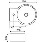 Wiesbaden Kronos - Fontein - 32x27.5x16cm - Keramiek Glans, Ophalen of Verzenden, Nieuw