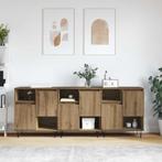 vidaXL Dressoirs 3 pcs artisanaal eikenkleurig 180 x 35 x 70, Huis en Inrichting, Verzenden, Nieuw, Overige houtsoorten, Minder dan 50 cm