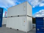 Zeecontainer  20 Ft   [ wit en blauw op  voorraad ], Zakelijke goederen, Machines en Bouw | Keten en Containers, Ophalen of Verzenden