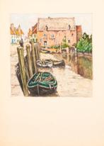 Henri Cassiers (1858-1944) - Boten langs het water