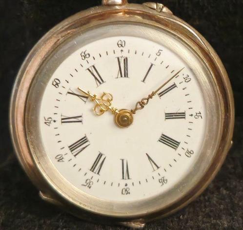 Reloj de bolsillo - Reloj plata maciza antiguo siglo xix, Sieraden, Tassen en Uiterlijk, Horloges | Heren