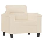 Fauteuil 60cm Microvezel Beige | tweedekansje, Huis en Inrichting, Fauteuils, Nieuw, 75 tot 100 cm, Ophalen of Verzenden, 75 tot 100 cm