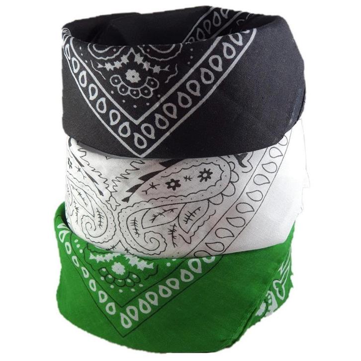 Fako Fashion - 3-Pack Paisley Bandana - Boeren Zakdoek -, Kleding | Heren, Mutsen, Sjaals en Handschoenen, Verzenden