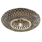 Rotan plafonnière bruin, Heimen, Ophalen of Verzenden, Nieuw, Overige materialen, Landelijk