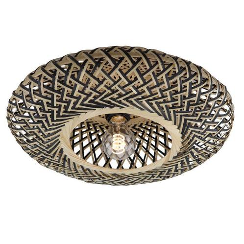 Rotan plafonnière bruin, Heimen, Huis en Inrichting, Lampen | Plafondlampen, Nieuw, Overige materialen, Ophalen of Verzenden