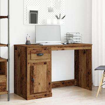 vidaXL Bureau met opbergruimte 50x115x75 cm bewerkt hout beschikbaar voor biedingen