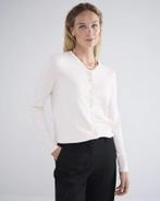 -30% Summum  Summum Bordeaux-7980 122 short cardigan soft vi, Kleding | Dames, Truien en Vesten, Verzenden, Nieuw, Wit